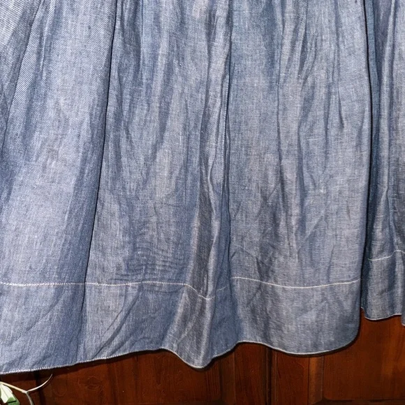 Talbots Denim A-Line Midi Skirt Size 16W - Picture 7 of 9